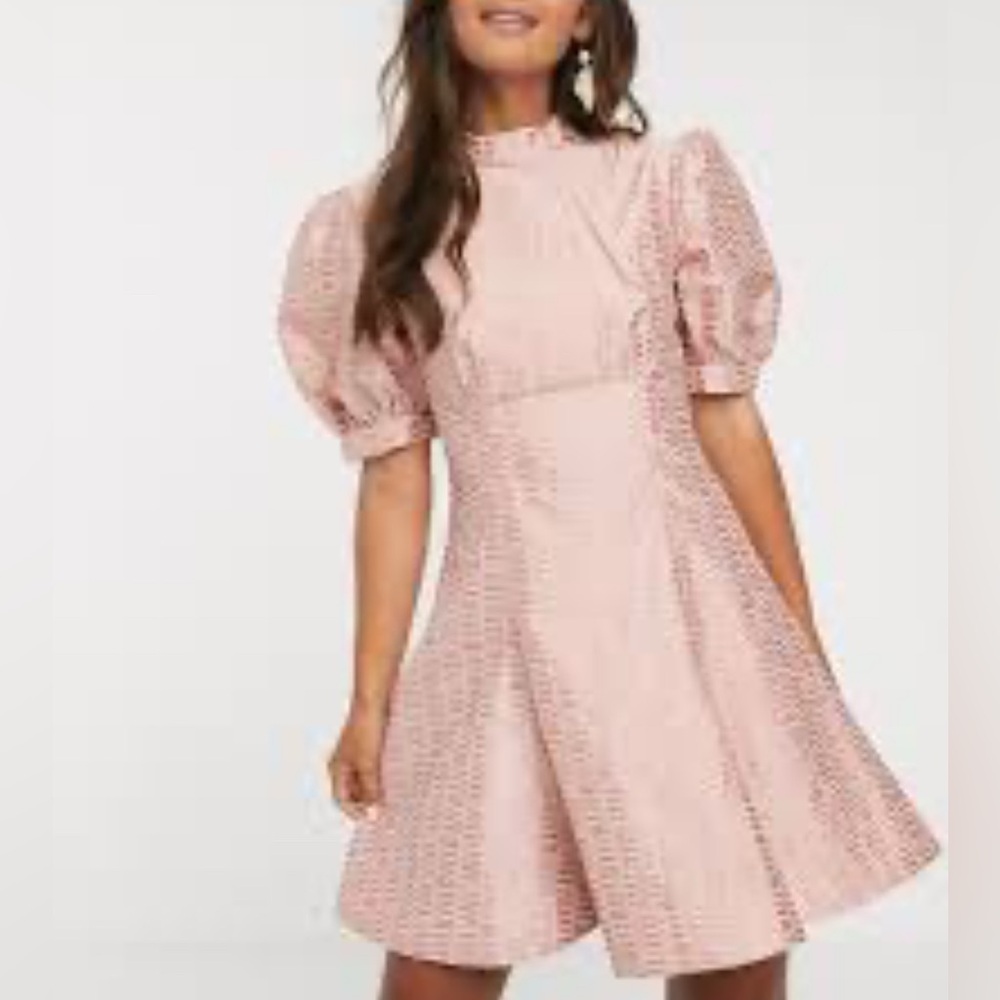 Keepsake The Label Dress Sz 4/S  Wonder  Pink  Metallic Mini Cocktail